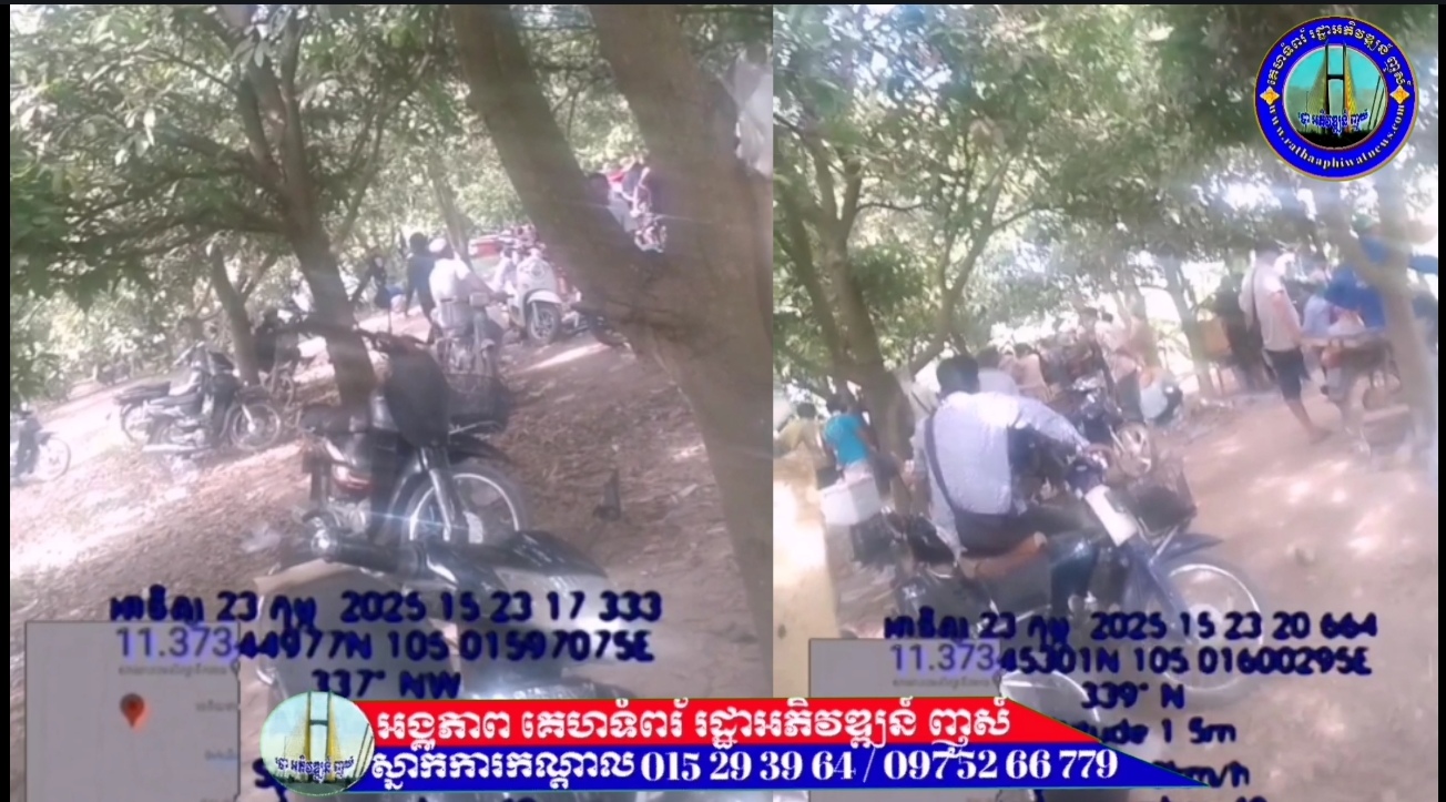 សៃវៀនបញ្ជល់មាន់ក្នុងចំការស្វាយមួយកន្លែង ស្ថិតនៅភូមិទួលអណ្តូង ឃុំស្វាយប្រទាល ស្រុកស្អាង កំពុង លេងយ៉ាងសប្បាយ មិនខ្វល់ខ្វាយអំពី អាជ្ញាធរមានសមត្ថកិច្ចក្នុងមូលដ្ឋាន…